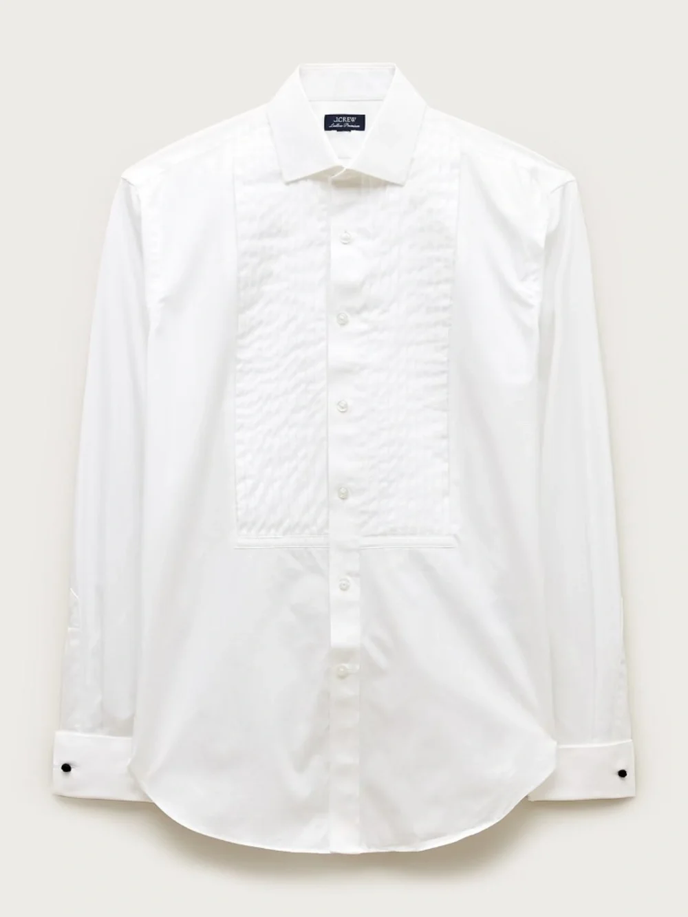 JCREW Size 16 / 35 Ludlow Pleated-Bib Tuxedo Shirt in White $168 BN777